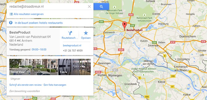 Eng: Google Maps weet waar jij bent