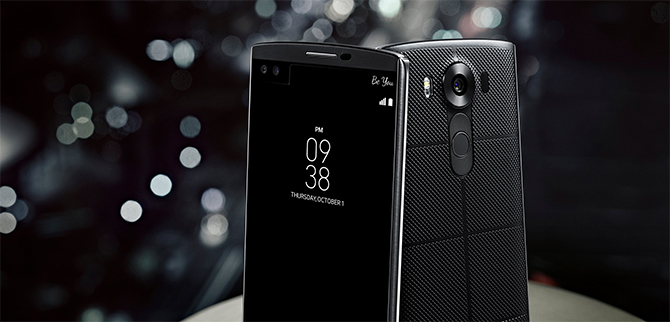 LG V10 getoond: smartphone ziet dubbel