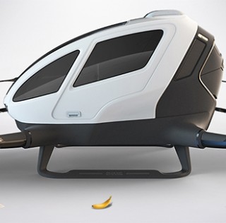 Ehang 184 banana for scale