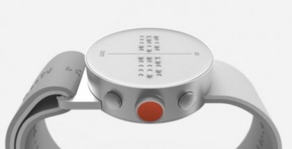 De braille smartwatch, lekker industrieel design