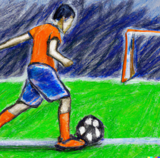 Dutch player scoring a goal