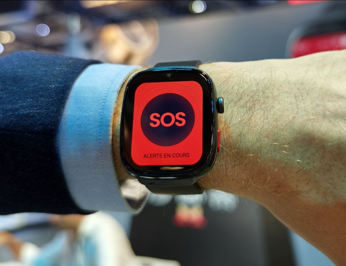 SOS bericht op Omate Smartwatch