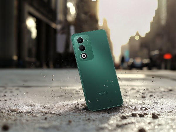 Smartphone from oppo at the streets