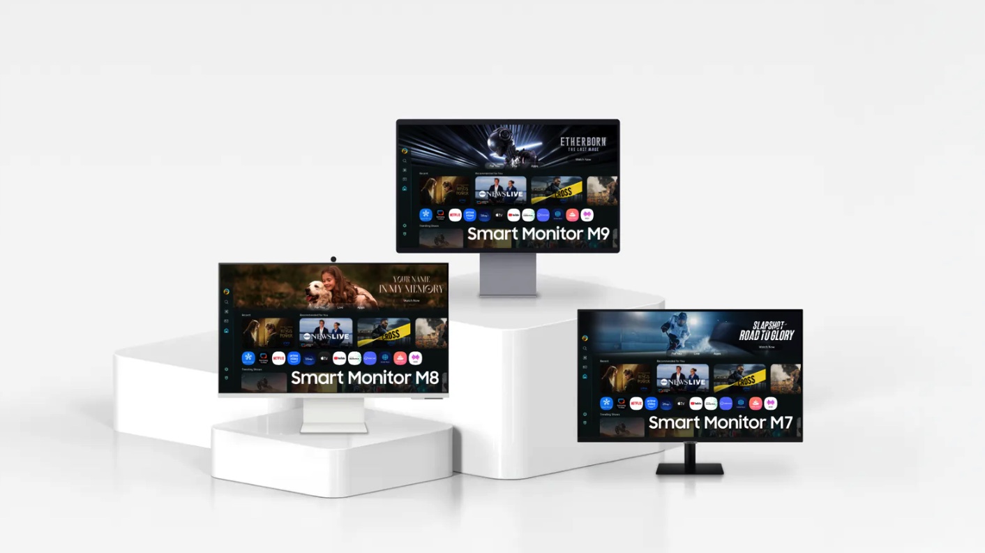 Samsung monitors op een rij