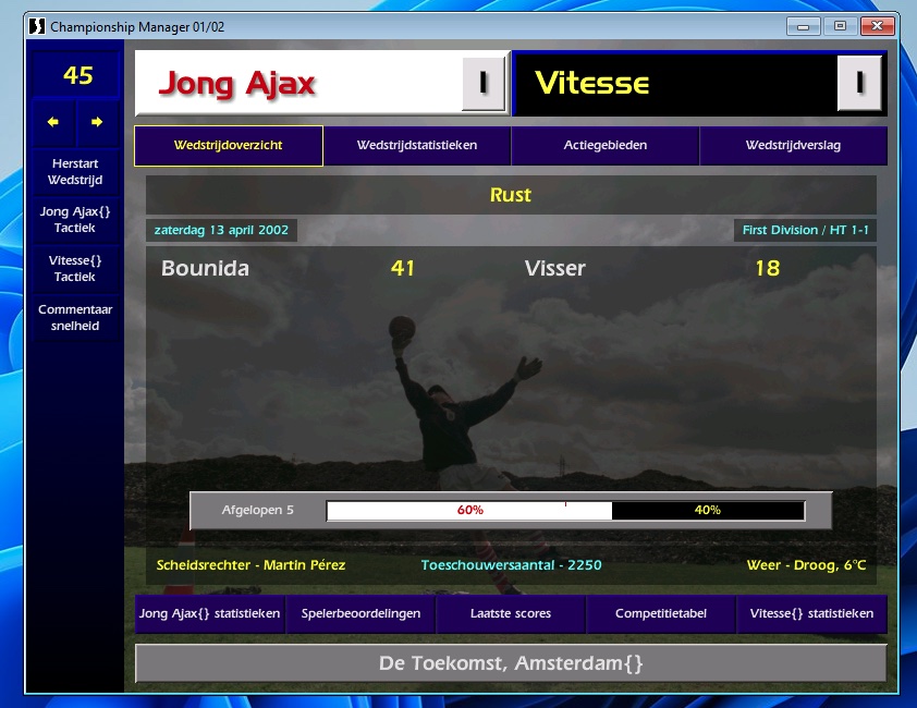 JOng Ajax - Vitesse in Championship Manager