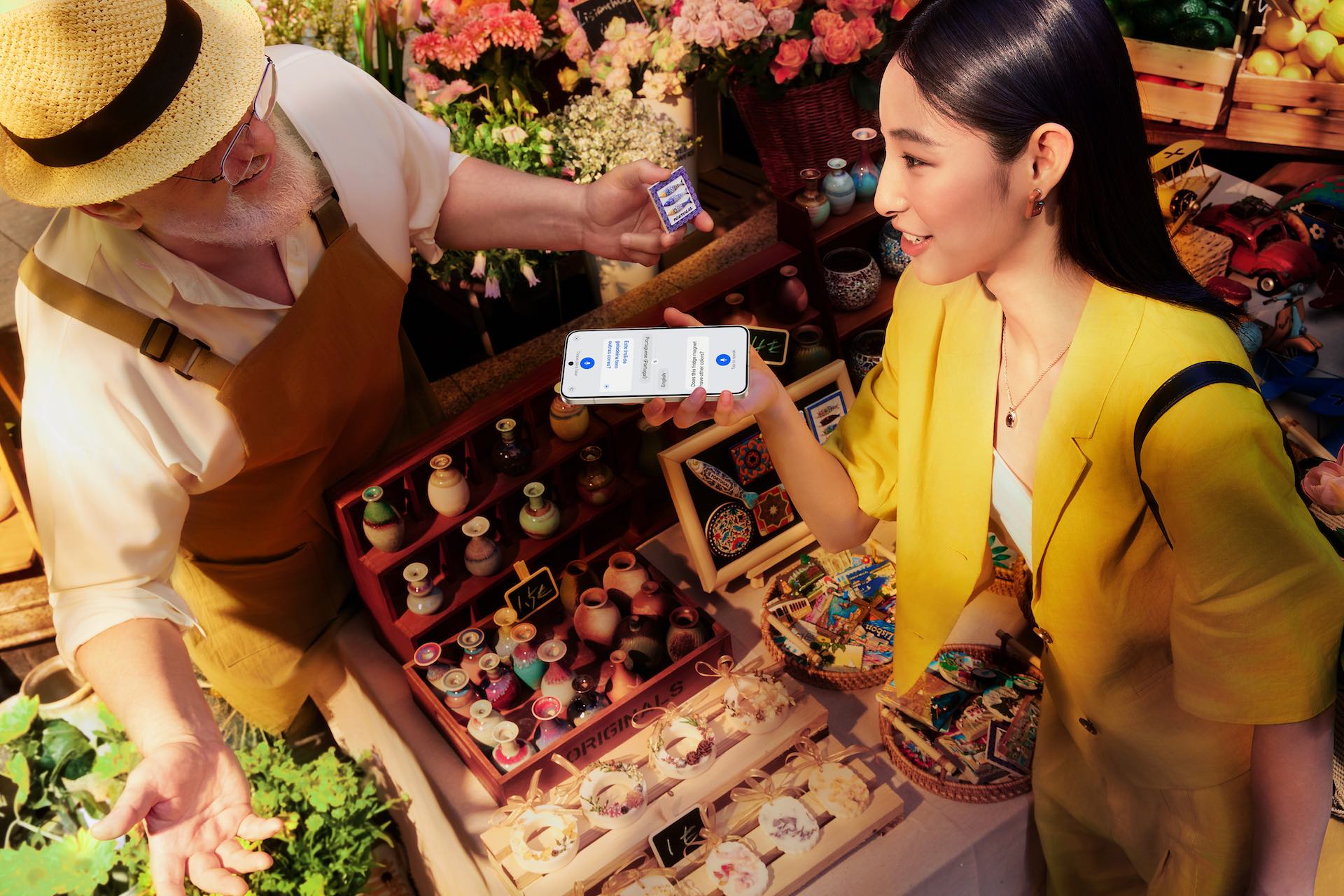 Oppo Reno 14 in use