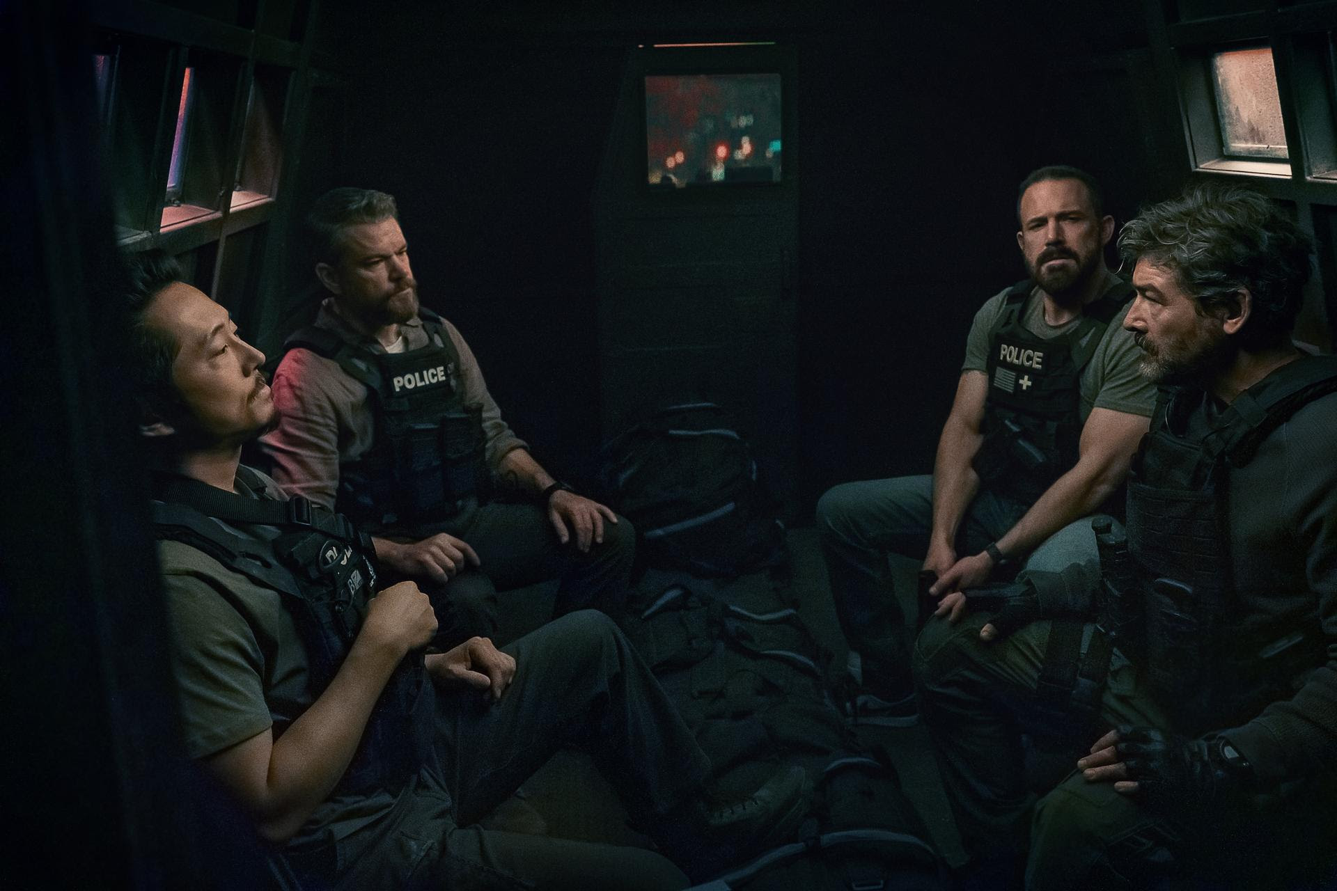 Ben Affleck en Matt Damon in The Rip