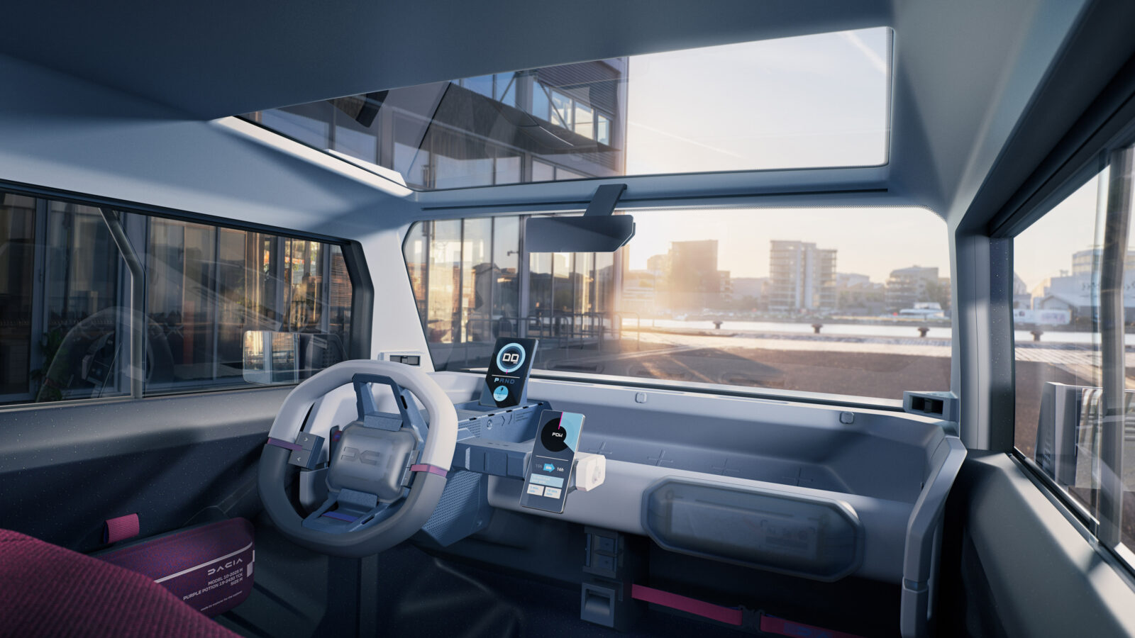 Dashboard van Dacia concept.
