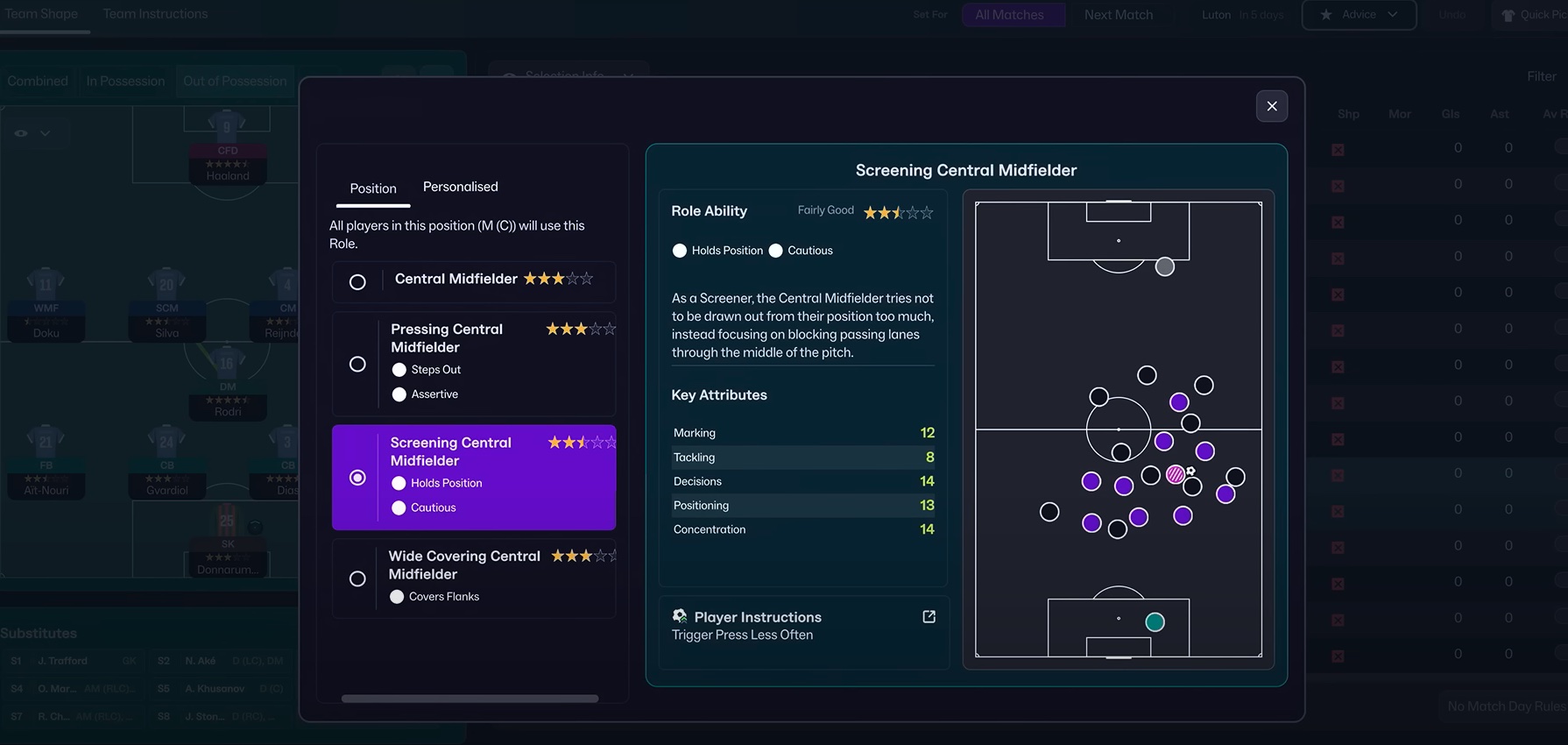 Een screenshot van Football Manager 26
