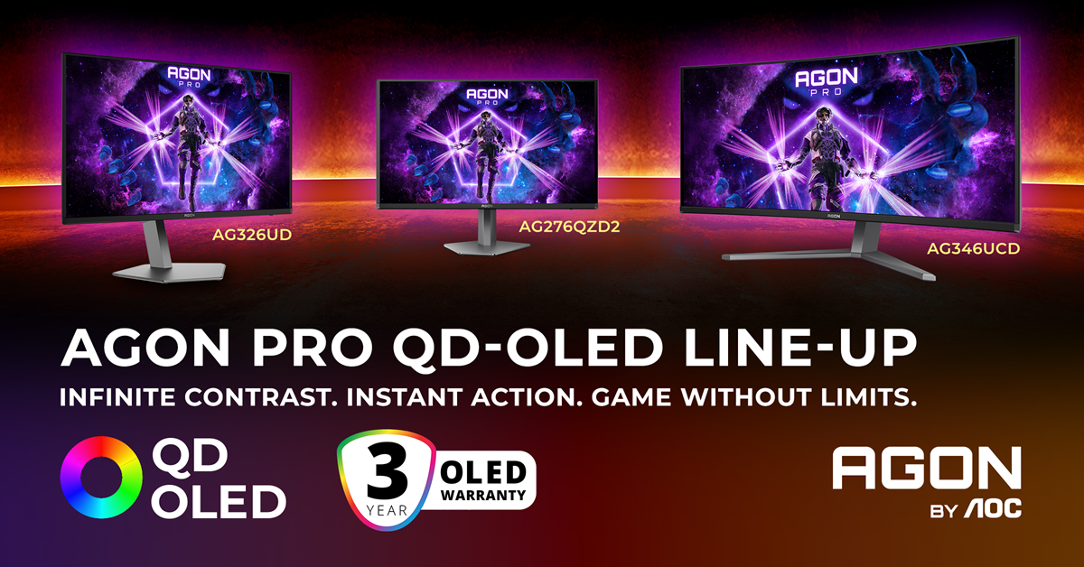 AOC breidt OLED-gamingmonitoren uit: 500 Hz voor competitieve gamers, 4K voor de rest