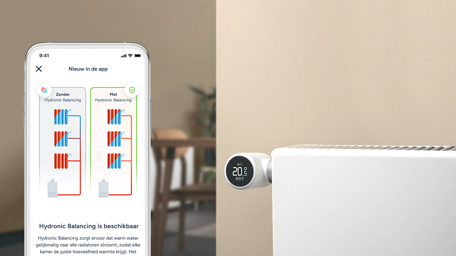 Slimme verwarmingsfunctie van tado° verdeelt warmte, maar in welk huis precies?