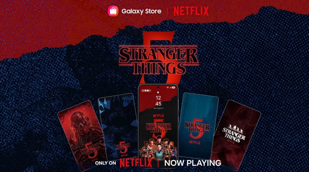 Samsung en Stranger Things maken samen een skin.