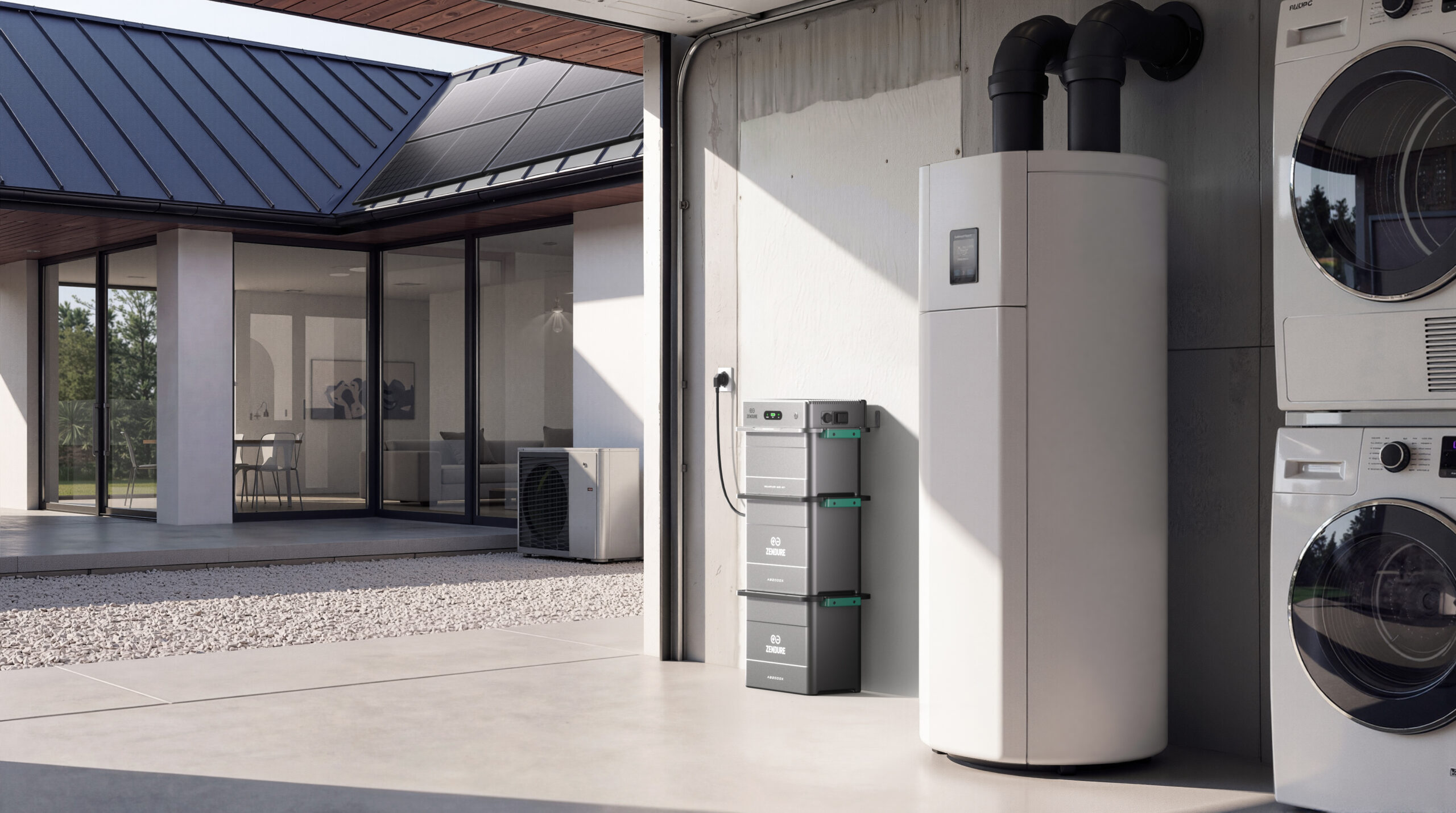 Zendure batterij in een groot huis