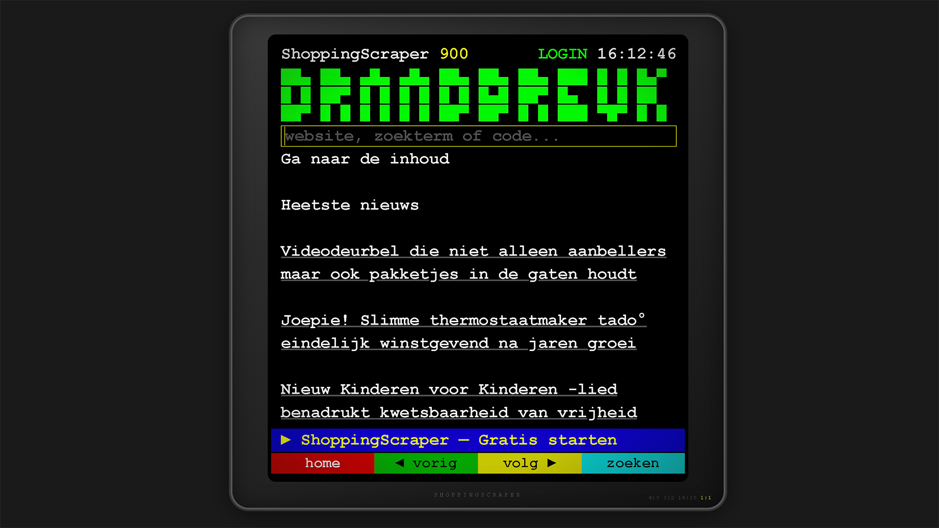 Draadbreuk.nl op Teletekst.