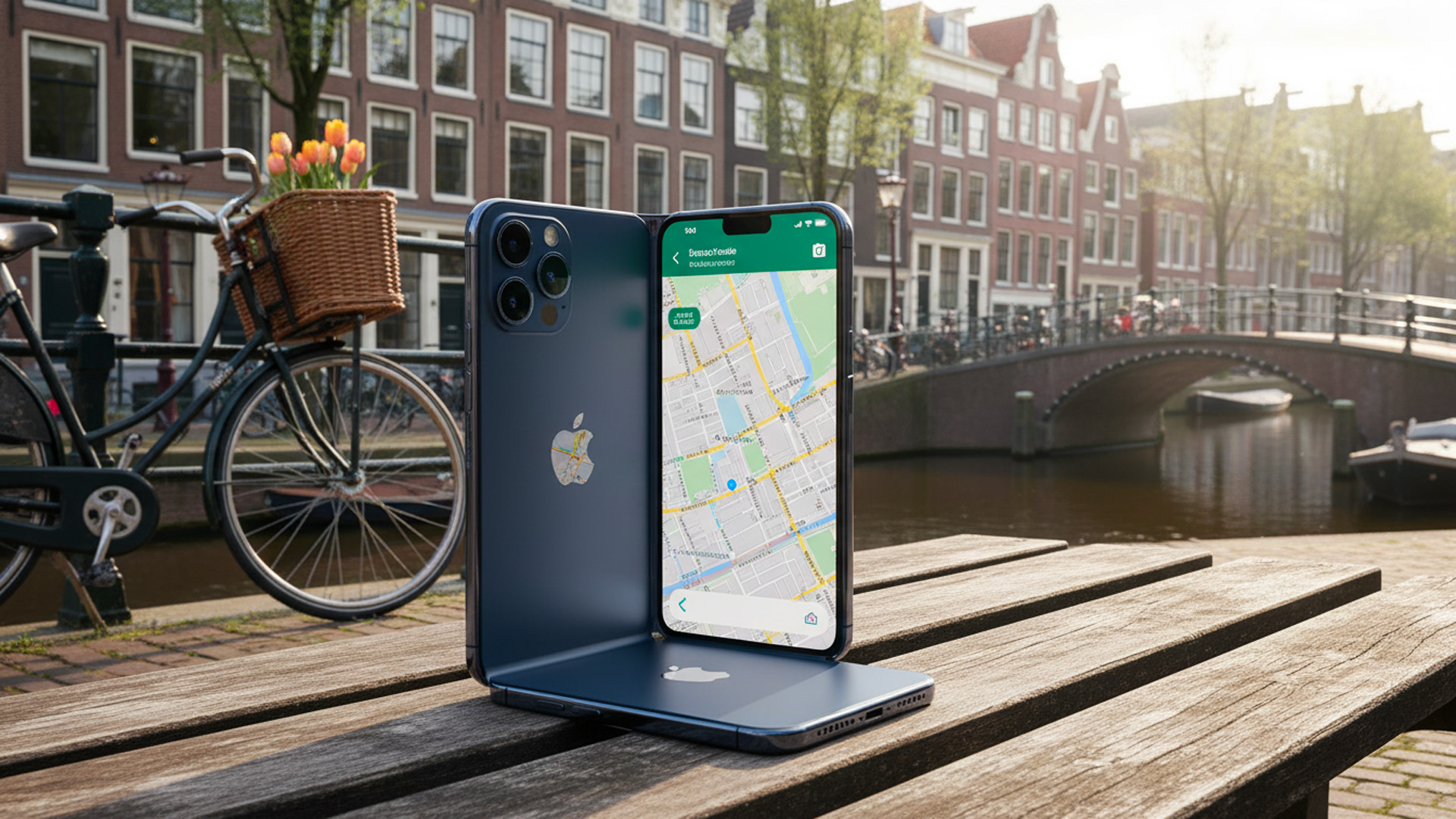 Een Foldable Iphone concept.
