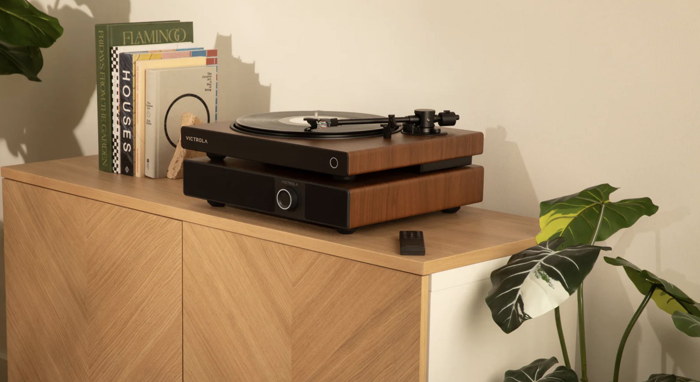 Victrola Soundstage in een hoekkie